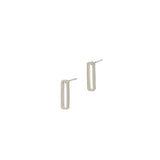 Open Rectangle Stud Earring