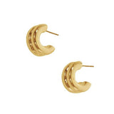 Twin Hoop Post Earrings