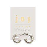 Twin Hoop Post Earrings