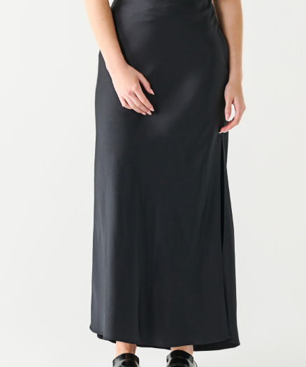Sleek Satin Maxi Skirt image 0