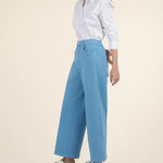 Ash High Rise Wide Legs - Amalfi Blue image 1