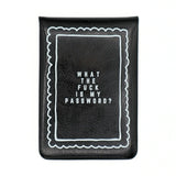Leatherette Pocket Journal | What the F is My Password?