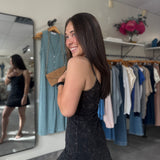 Mineral Wash Active Romper Dress | Charcoal