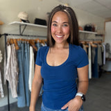 Jurnee Top | Navy Peony