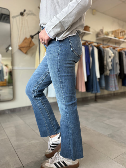 Kelsey High Rise Ankle Flare | Wonderful