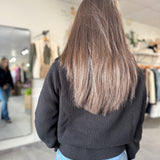 Textured Knit Half Zip