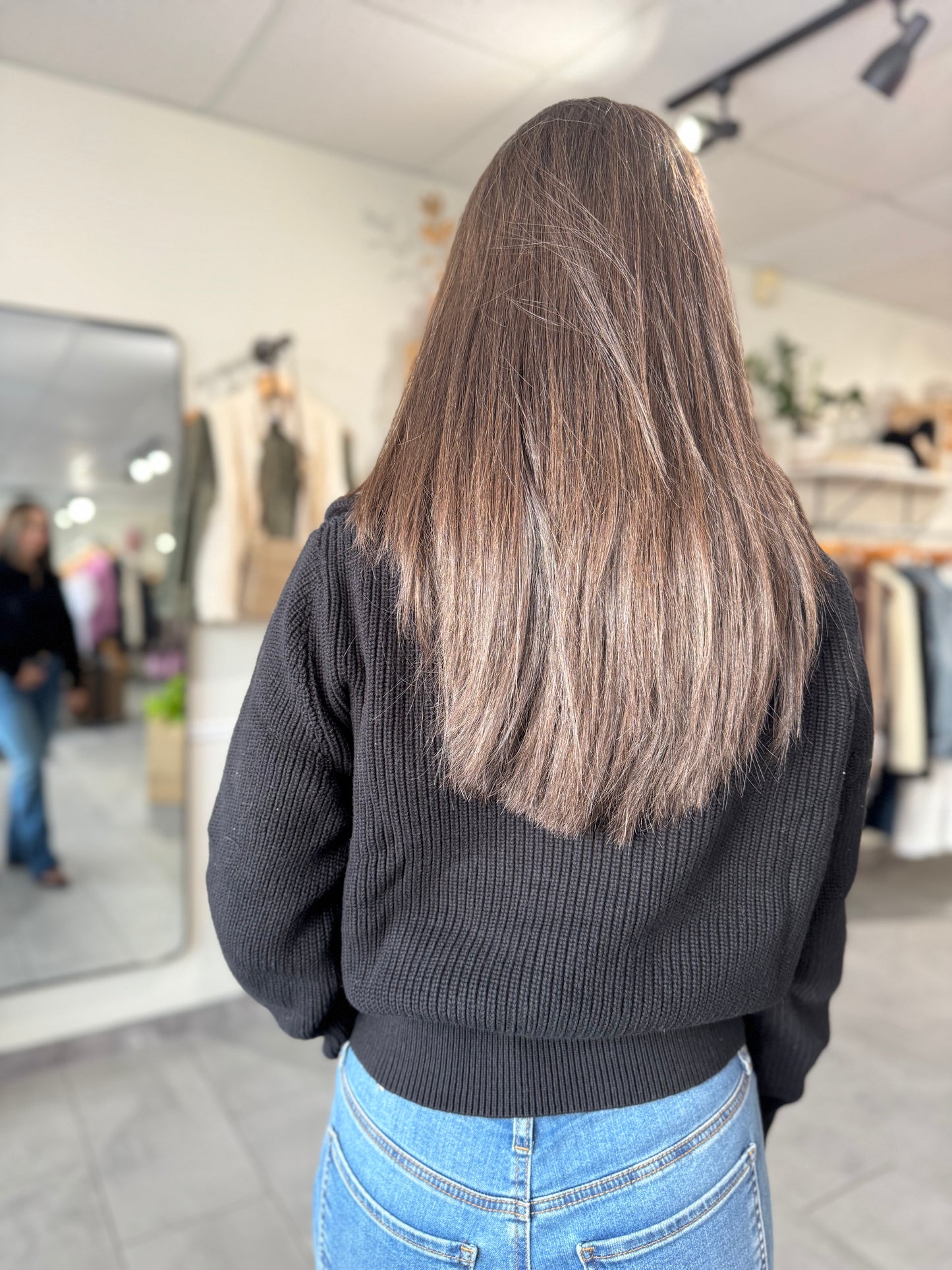 Textured Knit Half Zip