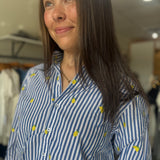 Lolita Top | Blue Lemon Embroidery