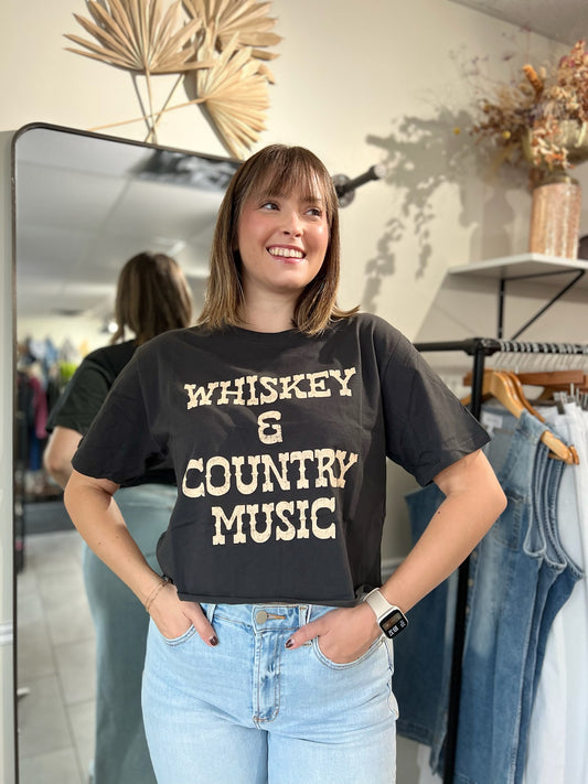 Whiskey and Country Music Tee