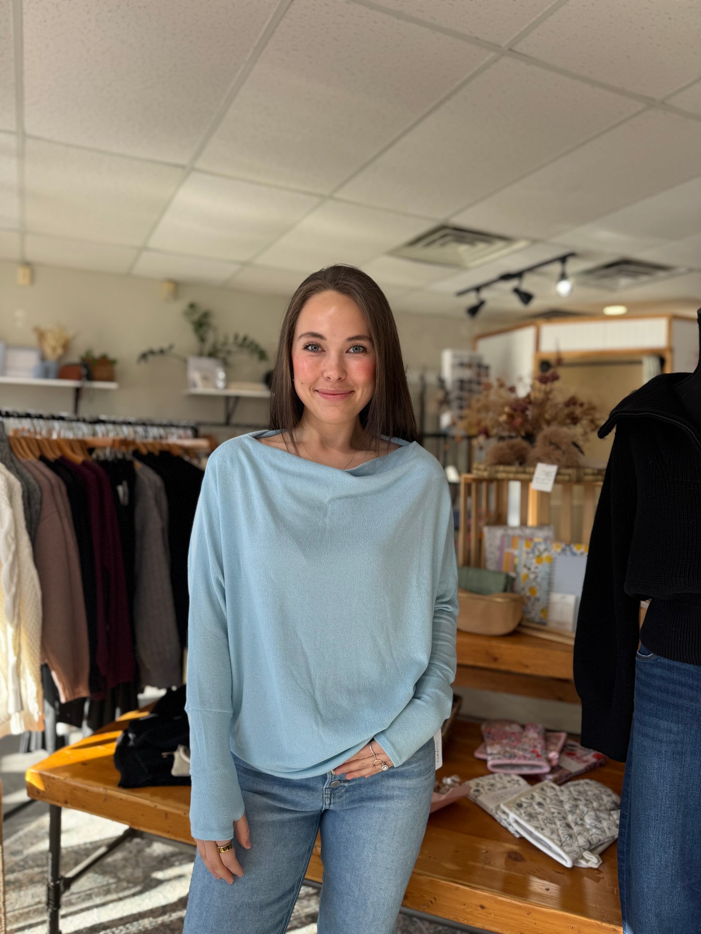The Anywhere Top | Cloud Blue