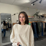 Jaffa Double Layer Sweatshirt | Butter Cream