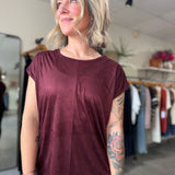 Dolman Sleeve Top | Royal Garnet