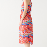 Tropical Sunset Halter Dress image 1