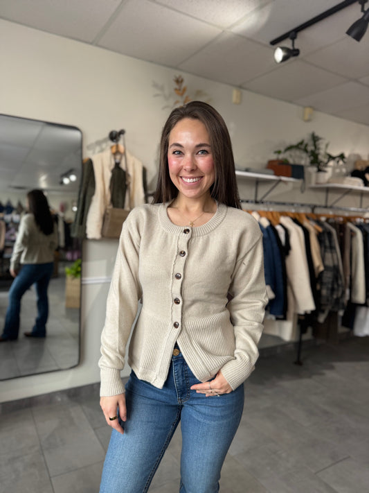 Michelle Cardigan | Bone White