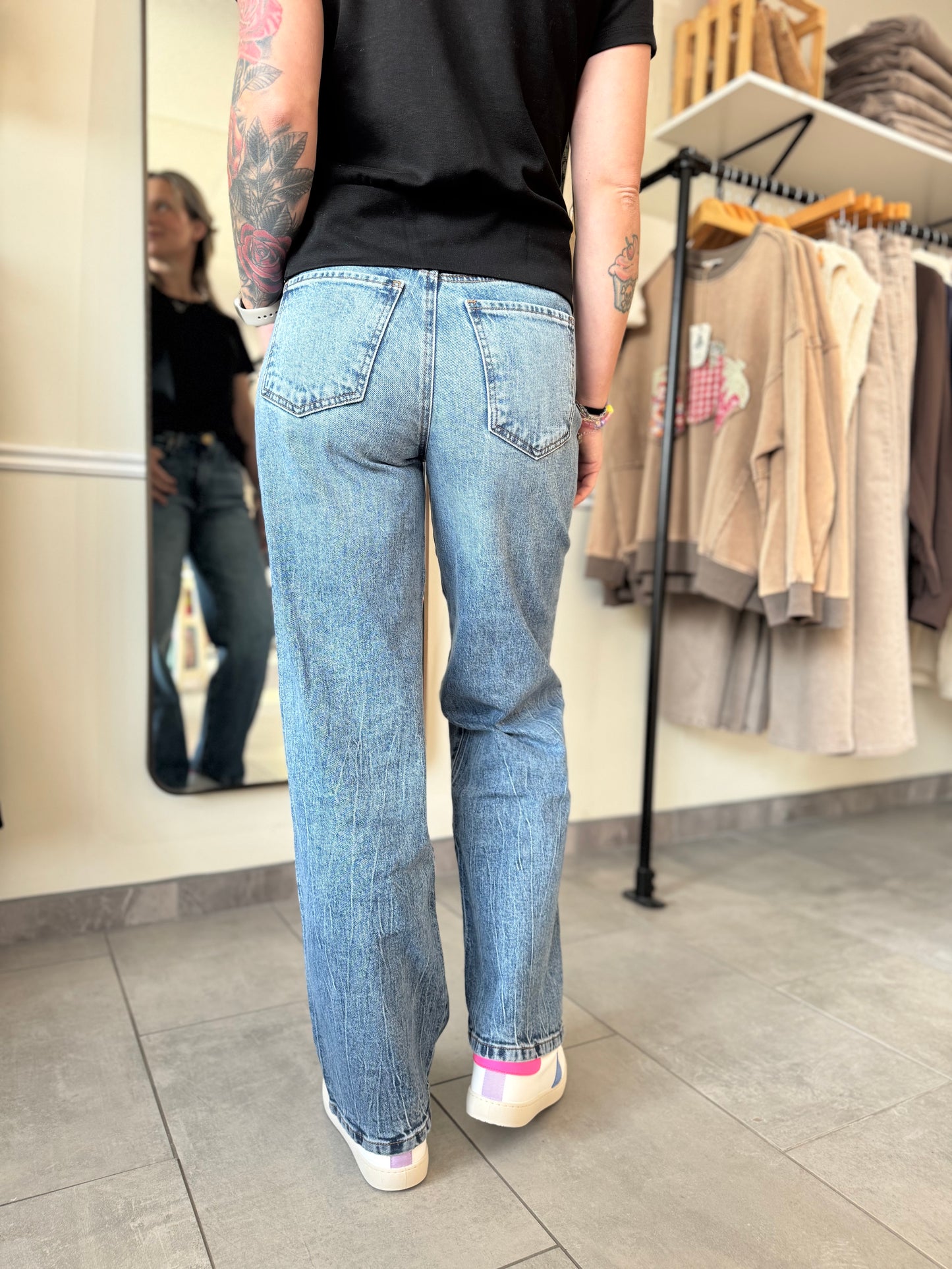 Sienna High Rise Straight Leg Jeans | Brilliantly