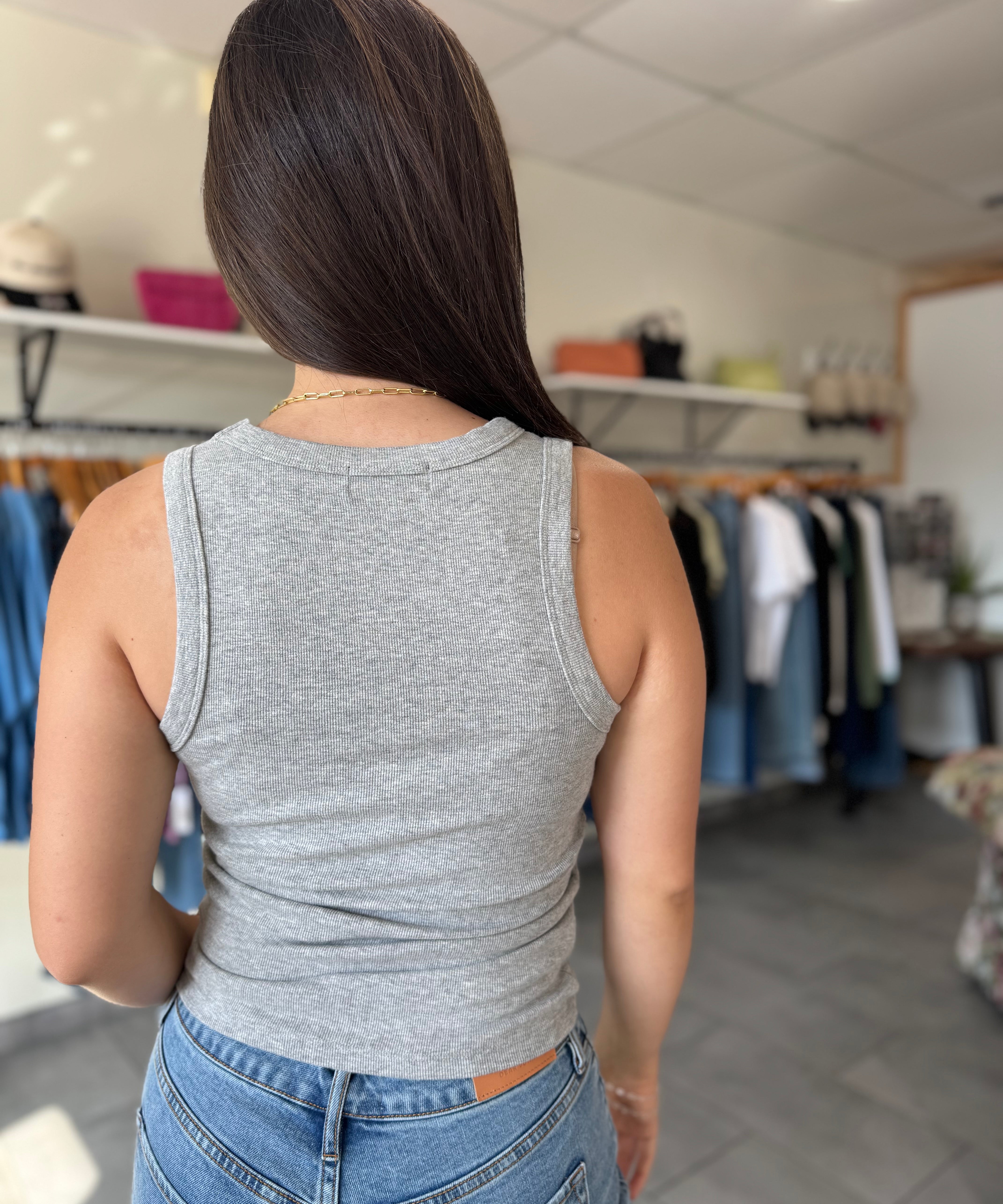 Anastasia Tank Top | Heather Grey