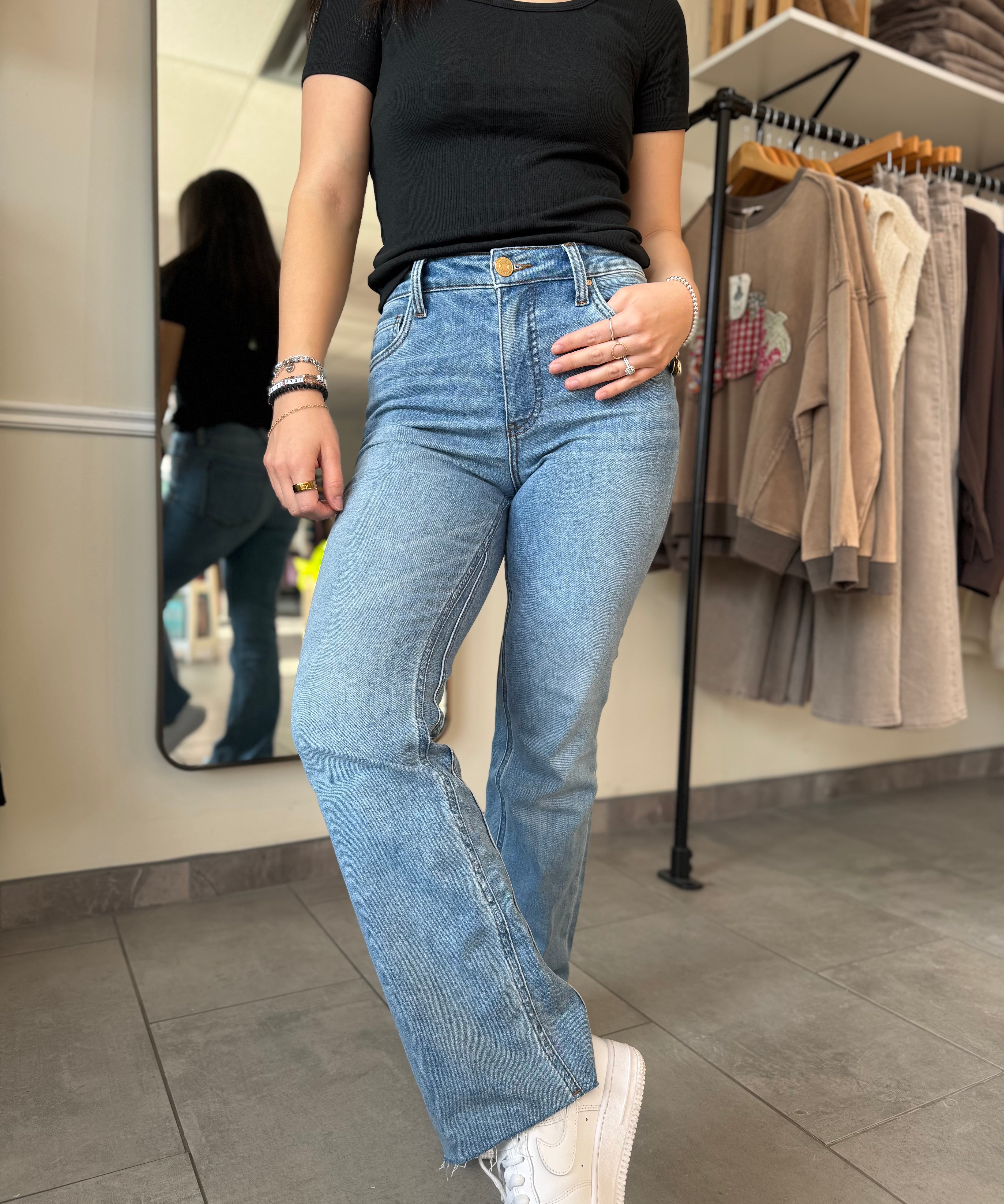 Kelsey High Rise Ankle Flare | Honest