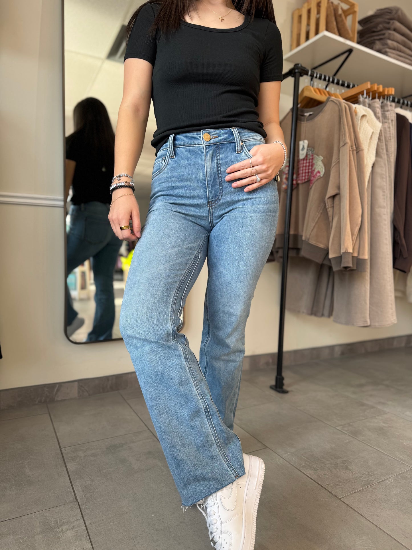 Kelsey High Rise Ankle Flare | Honest