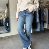 Jean High Rise Wide Leg Jeans - Ablaze