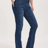 Blaire Mid Rise Slim Straight Jeans - Violet Blue image 1
