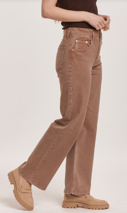 Holly Super High Rise Straight Jeans - Toffee image 1