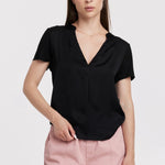 Lilo Mixed Media Short Sleeve Top image 0
