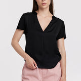 Lilo Mixed Media Short Sleeve Top image 0