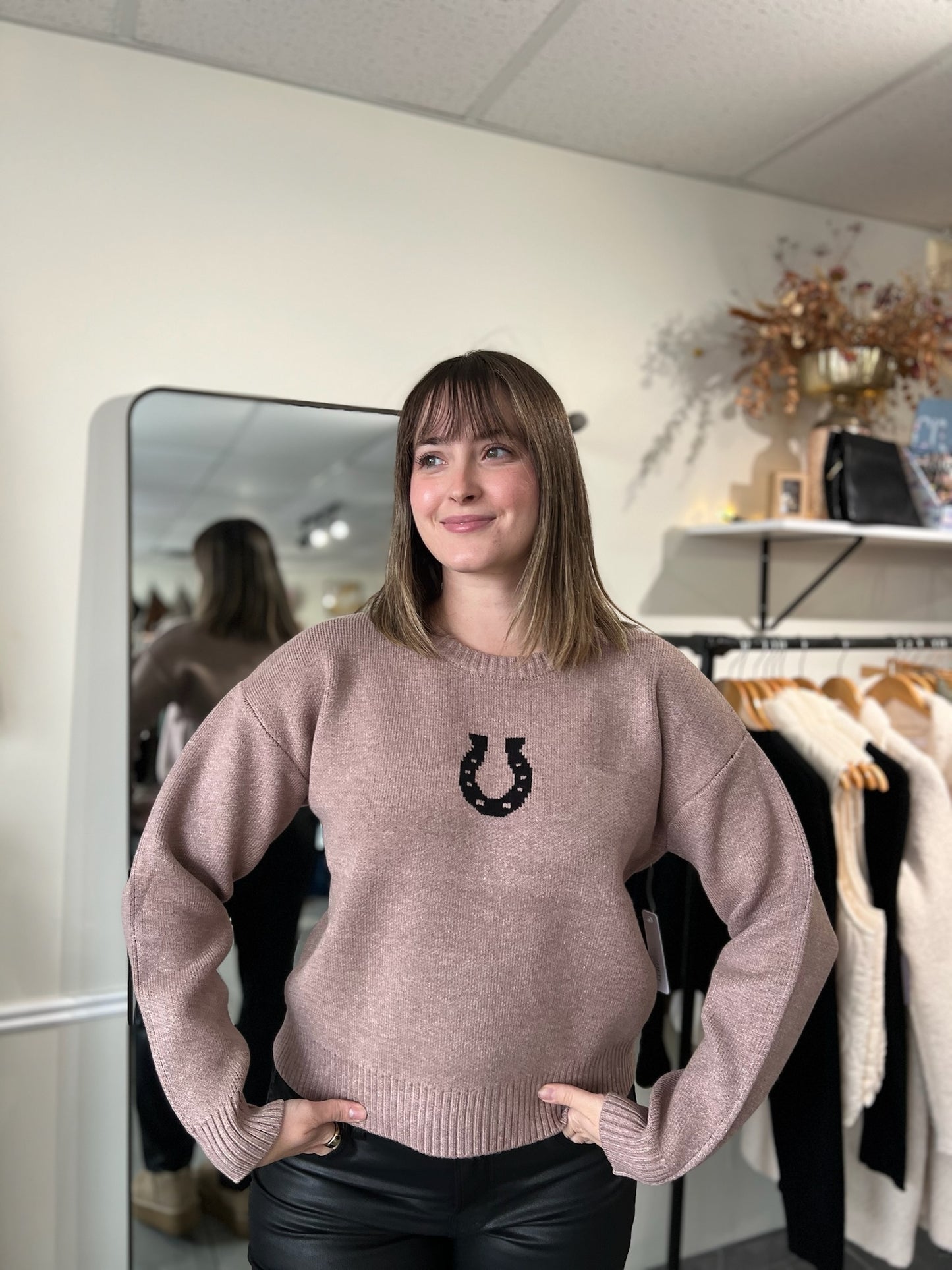 Horseshoe Sweater | Brown