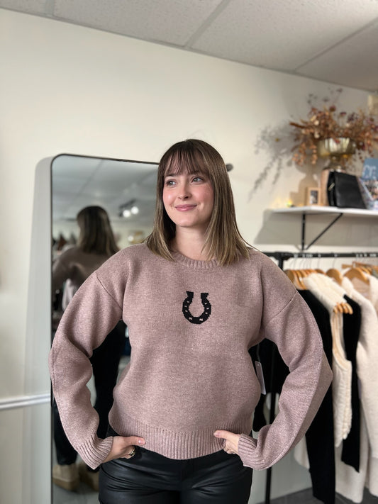 Horseshoe Sweater | Brown