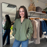 Lainey Bomber Jacket | Cedar Green