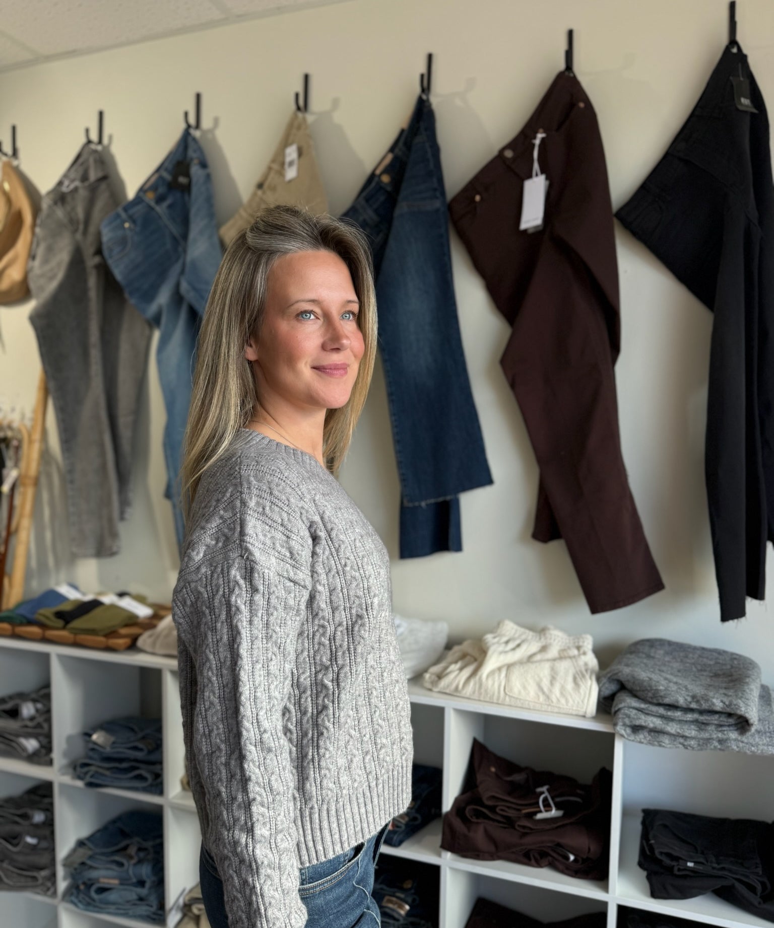 The Camden Sweater - Heather Grey