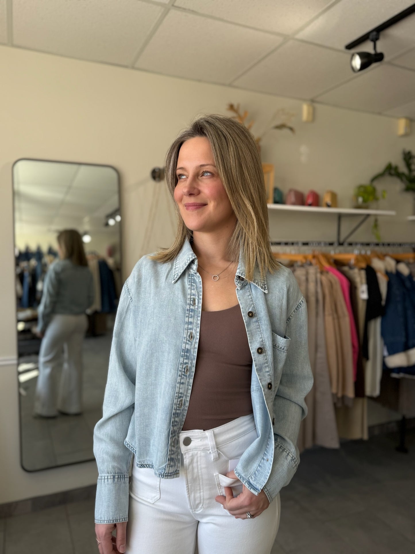 Alyssa Button Front Shirt | Zappy