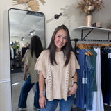 Sidelines Sweater Poncho