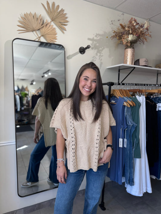 Sidelines Sweater Poncho