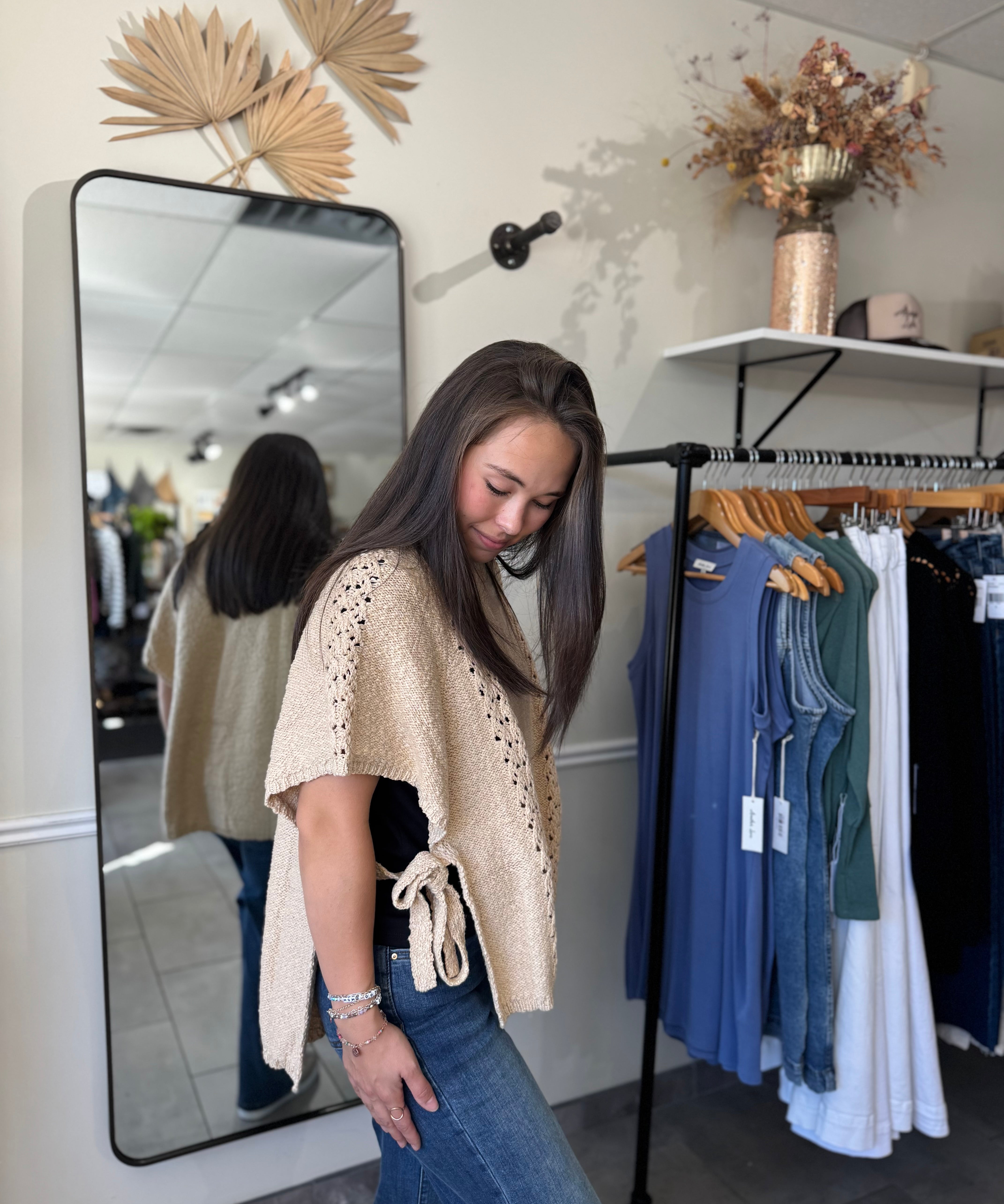 Sidelines Sweater Poncho