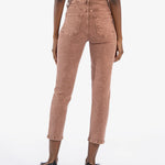 Reese High Rise Ankle Straight Leg - Coffee image 2