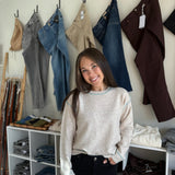 Millie Sweater - Heather Oatmeal