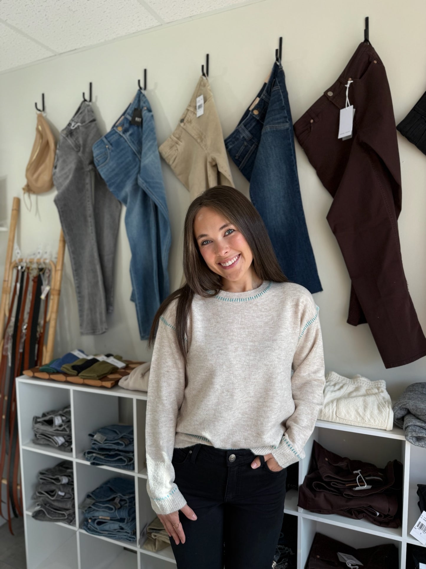 Millie Sweater - Heather Oatmeal