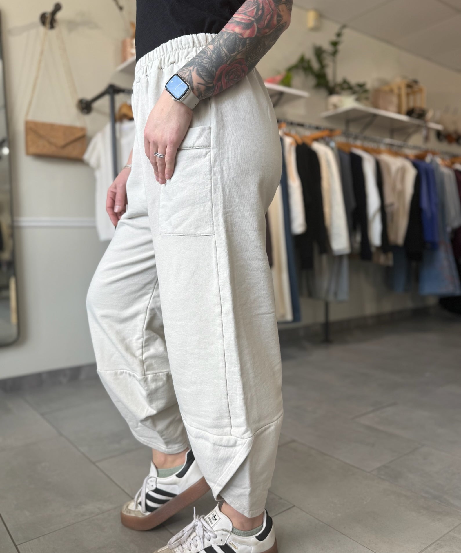 Wilma Harem Joggers | Light Beige