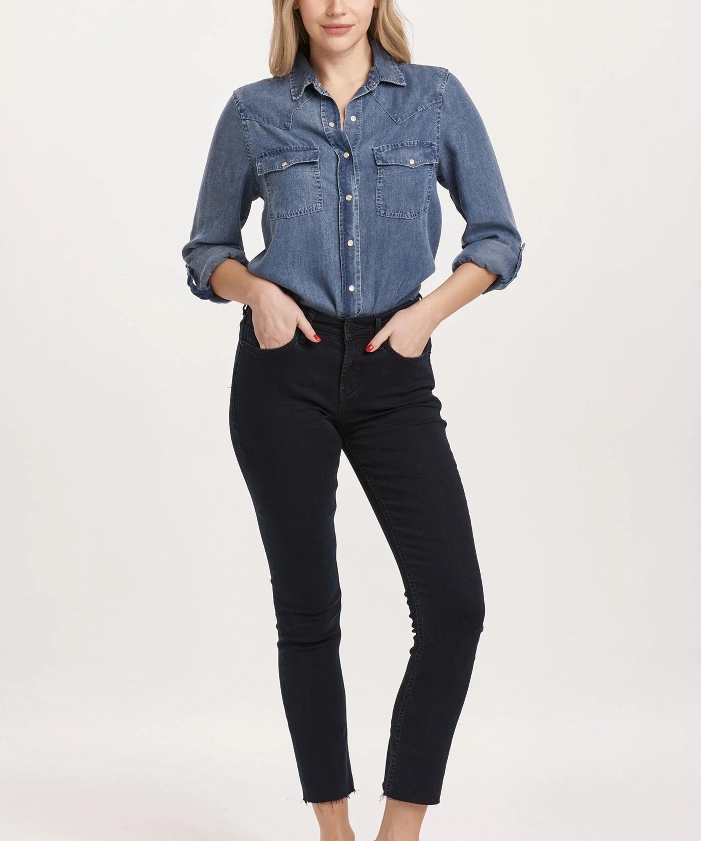 Blair Mid Rise Slim Straight Jeans - Yorkville image 0