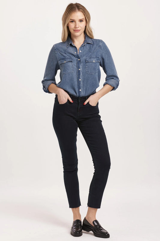 Blair Mid Rise Slim Straight Jeans - Yorkville image 0