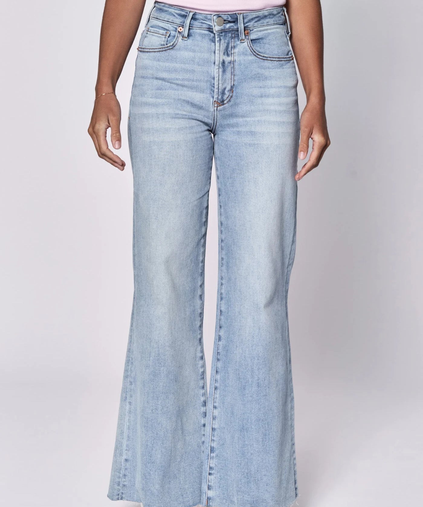 Fiona High Rise Wide Legs with Raw Hem- Montilla image 0