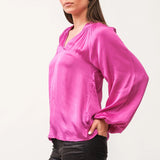 Manon V Neck Long Sleeve - Dahlia Mauve image 2