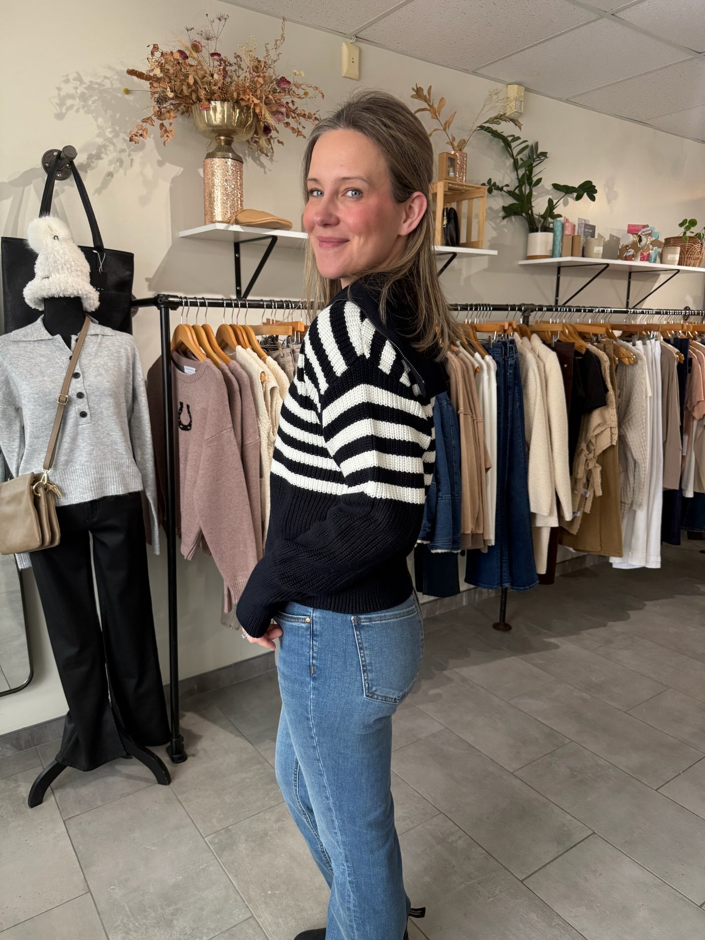 Noelle Full Zip Sweater