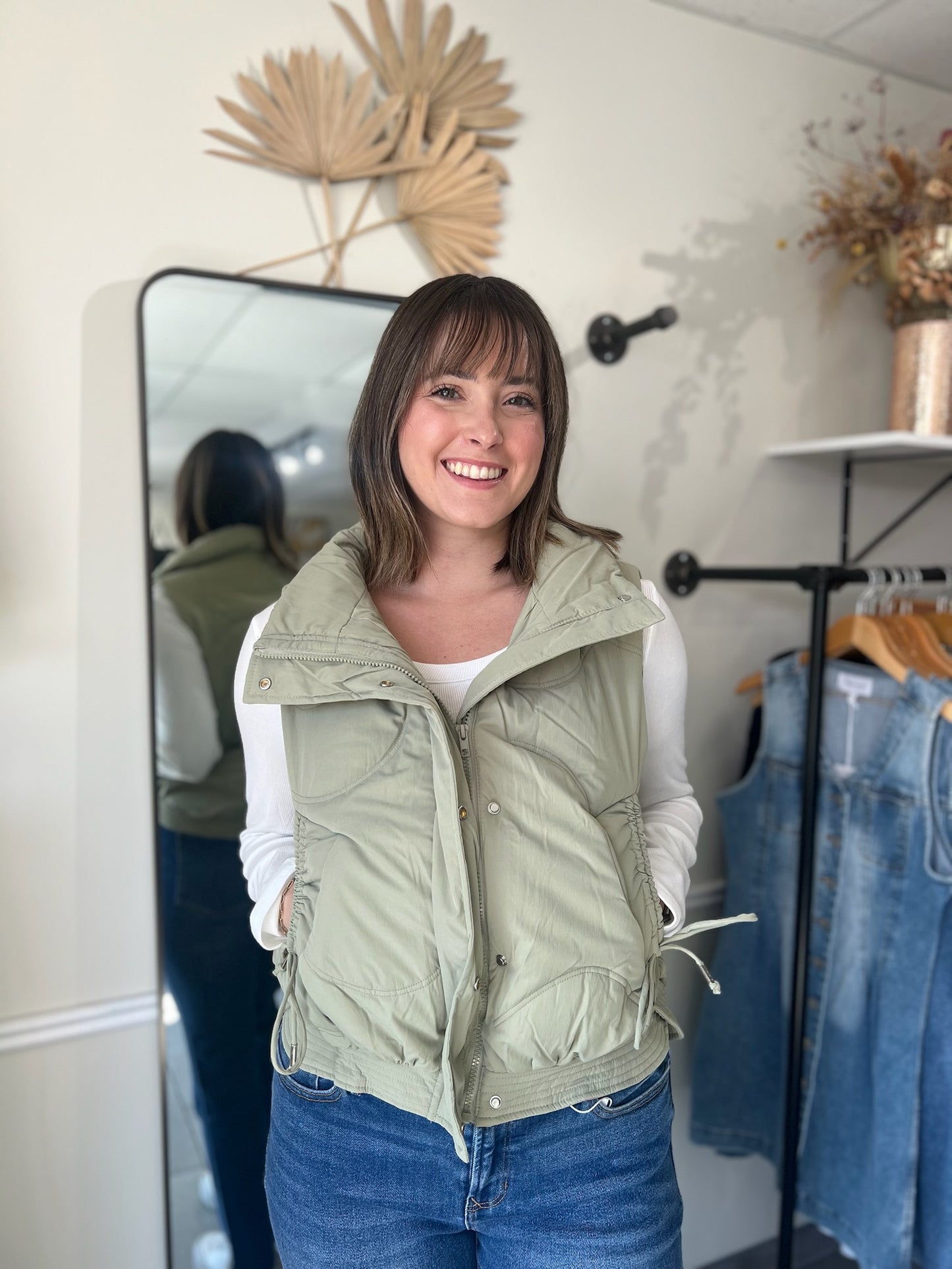 Tied Up Puffer Vest