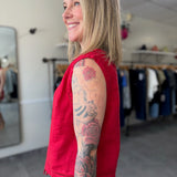 Joanne Top | Tomato Red