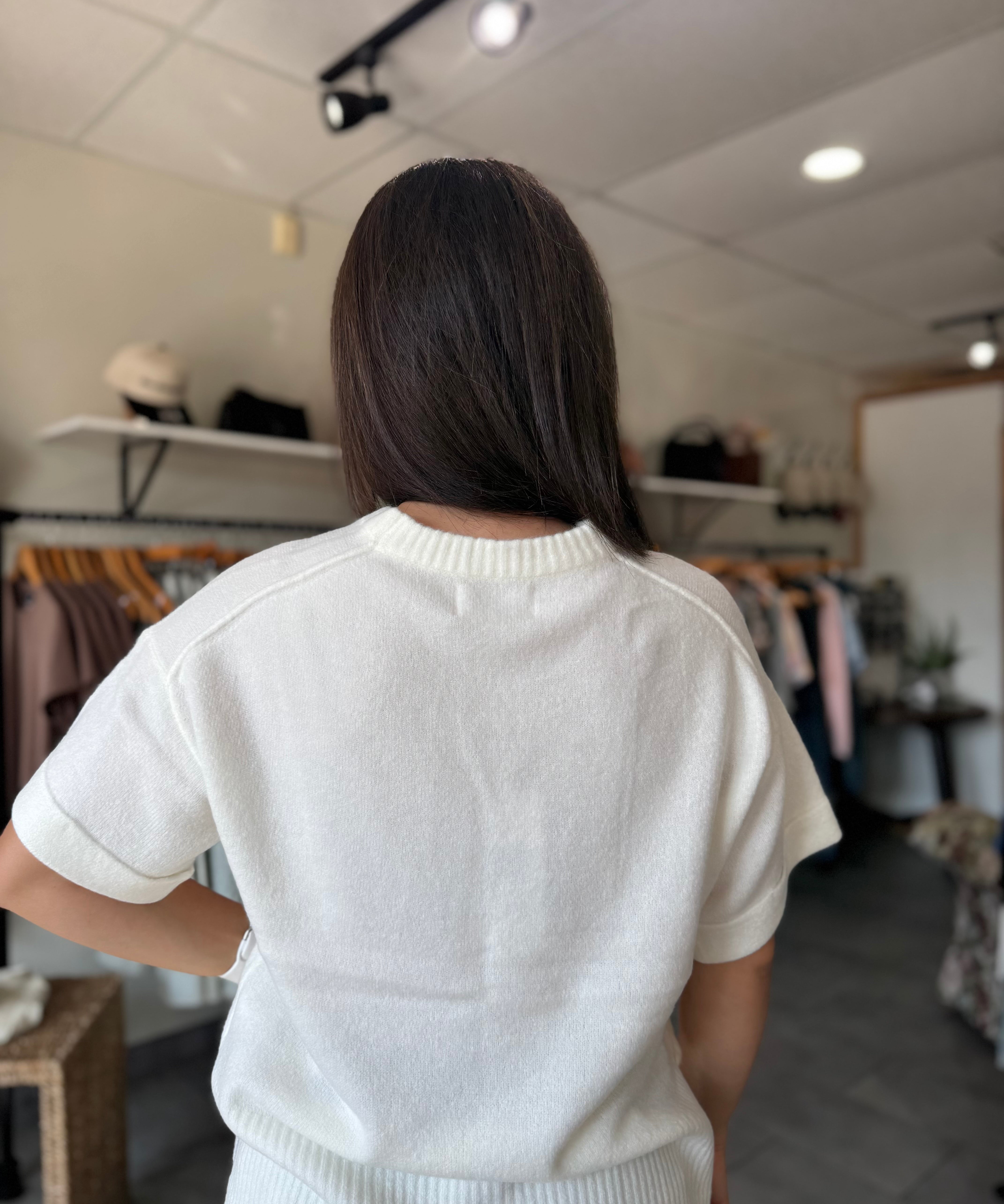Catrina Sweater Tee | Off White
