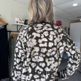 Sadie Animal Print Cardigan | Brown