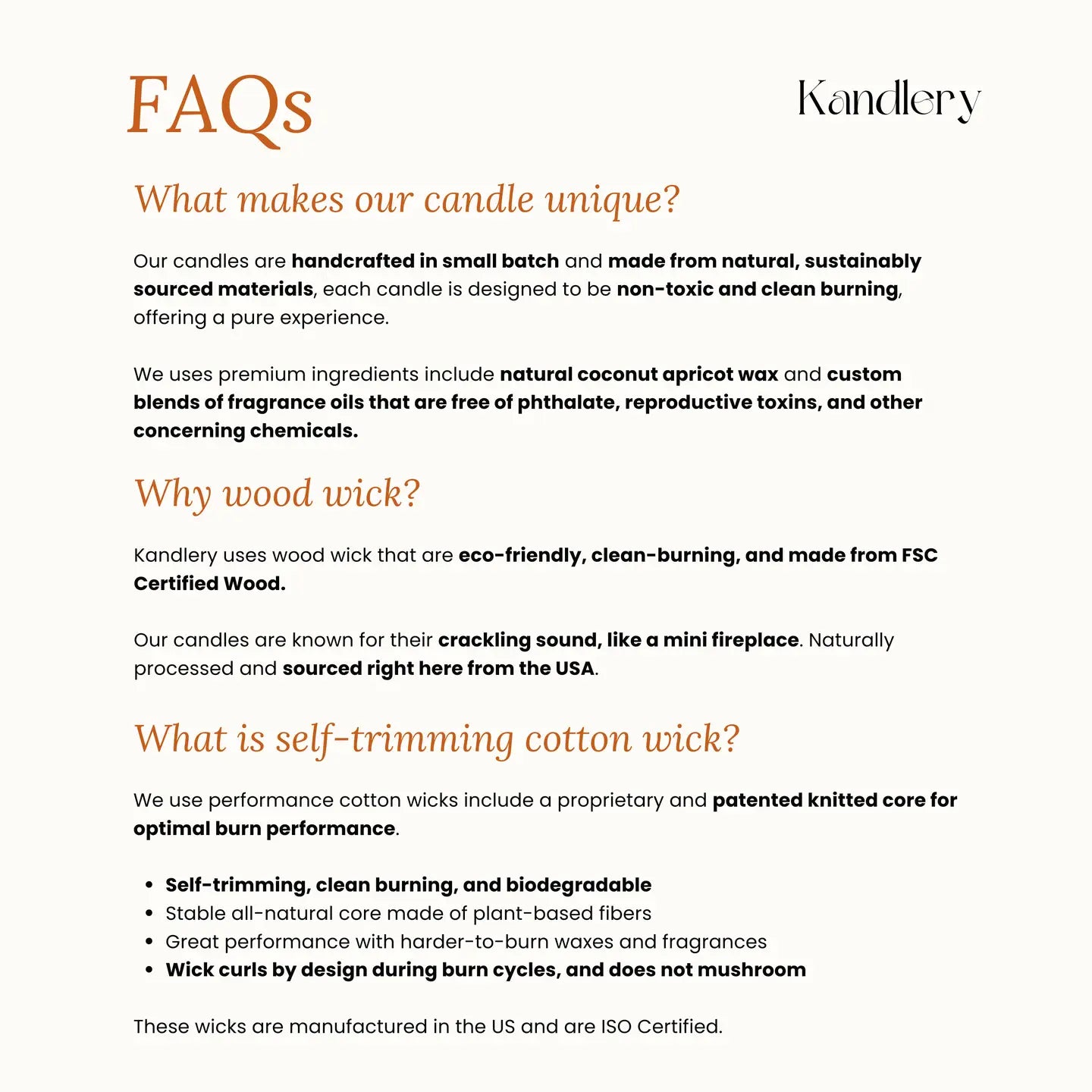 Kandlery Non Toxic Candles