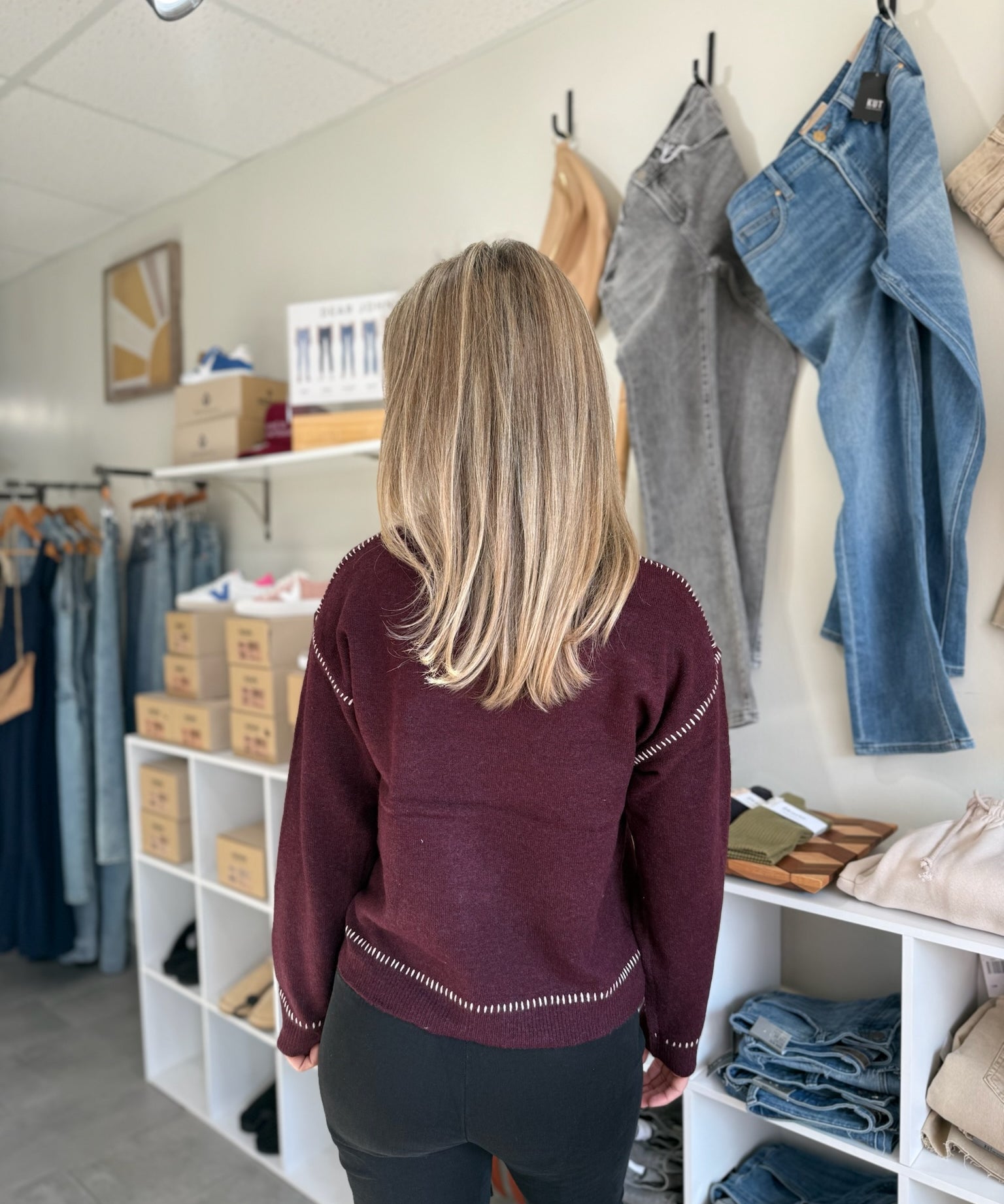 Millie Sweater - Bordeaux